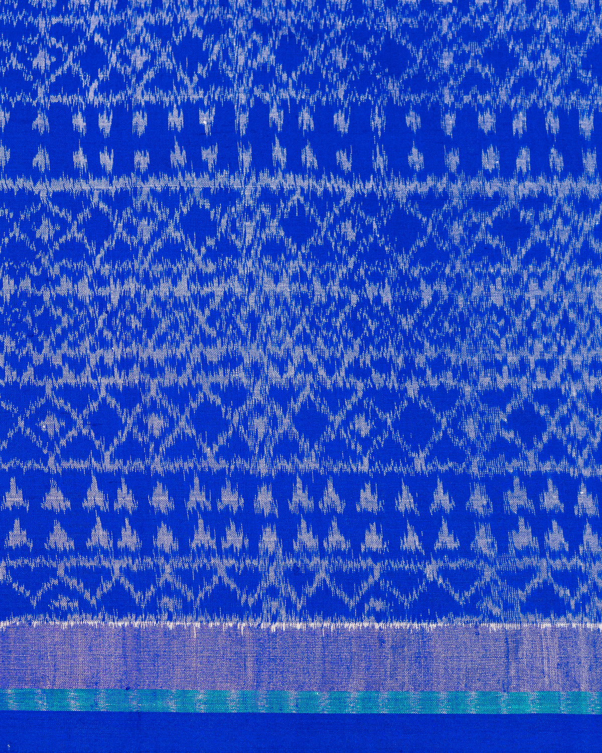 Vibrant blue Ikat